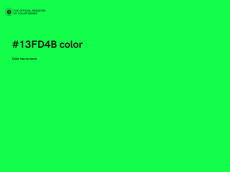 #13FD4B color image
