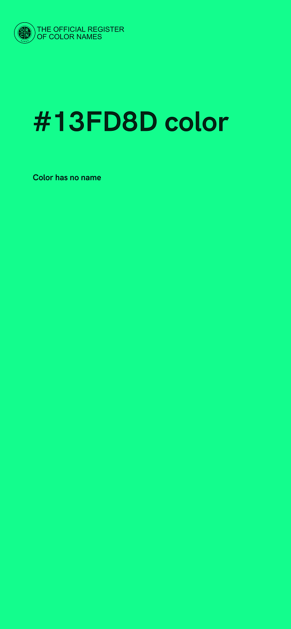 #13FD8D color image
