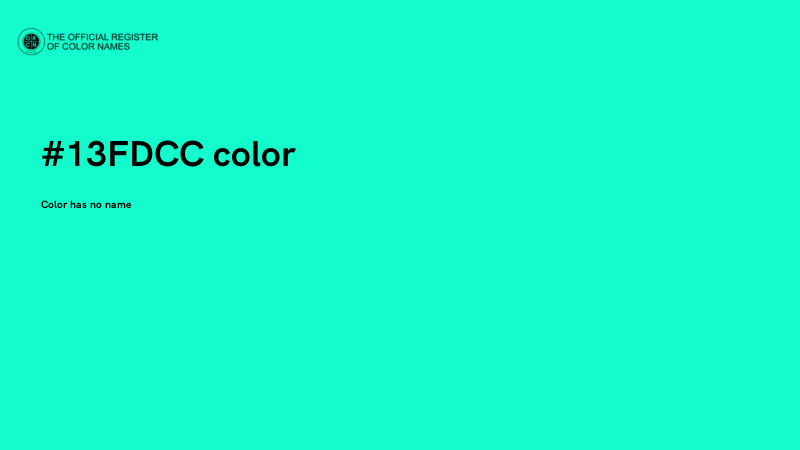 #13FDCC color image