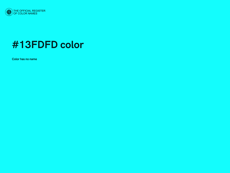 #13FDFD color image