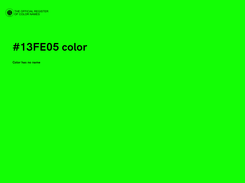 #13FE05 color image