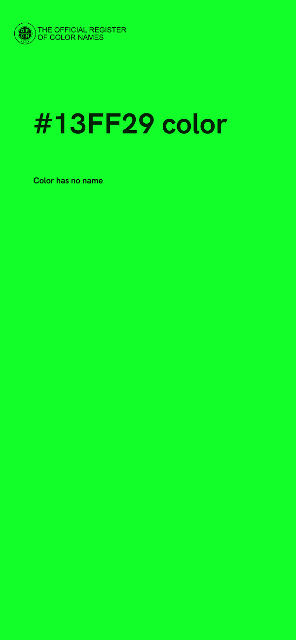 #13FF29 color image