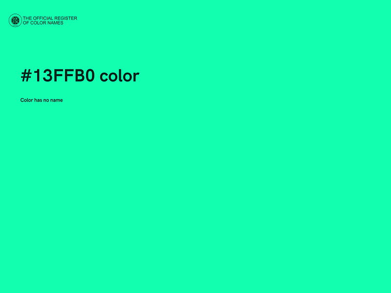 #13FFB0 color image