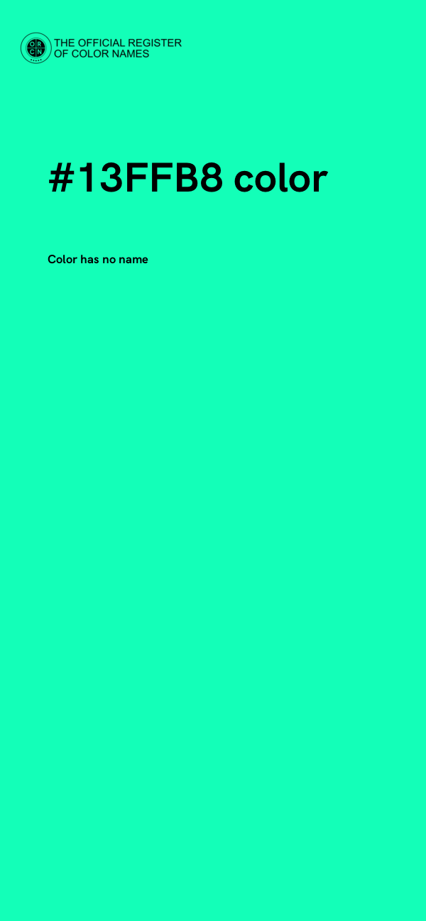 #13FFB8 color image