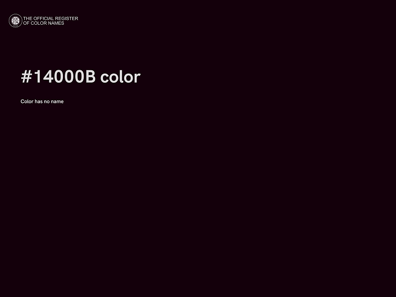 #14000B color image