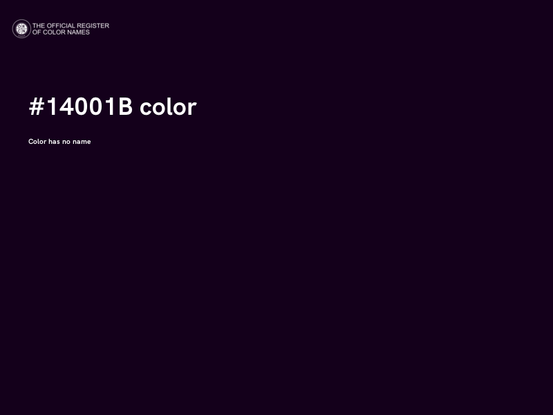 #14001B color image