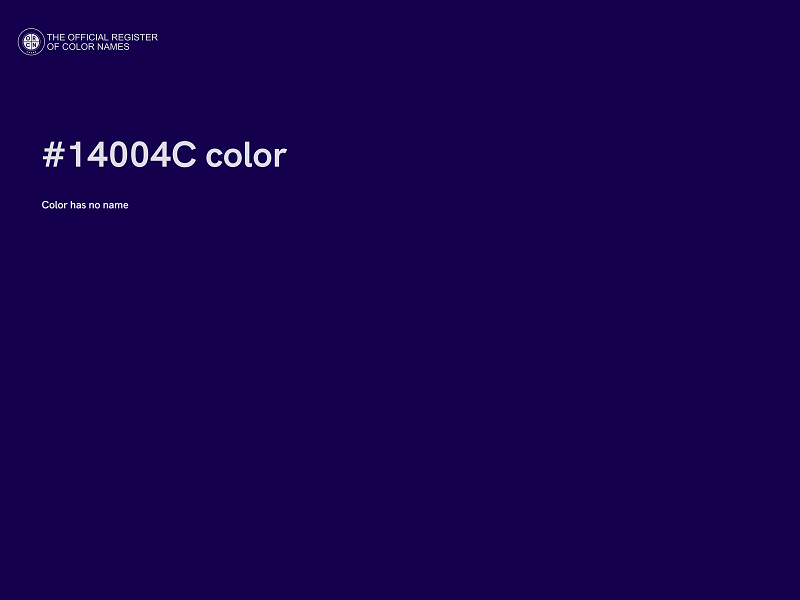 #14004C color image