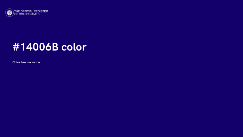 #14006B color image