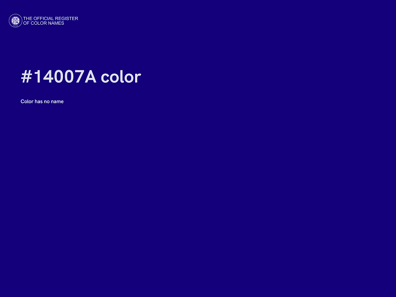 #14007A color image