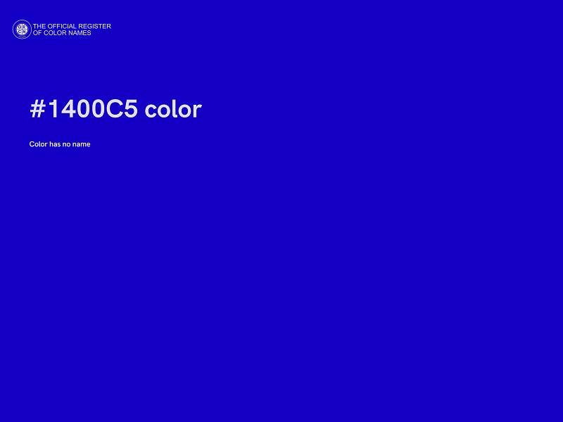 #1400C5 color image