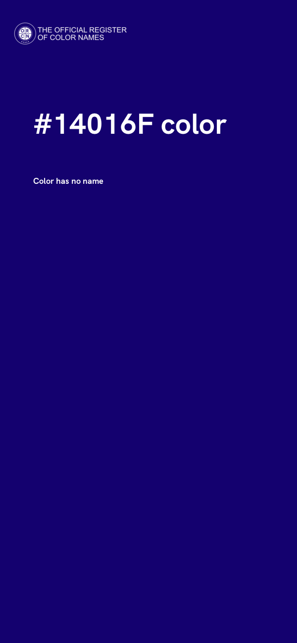#14016F color image