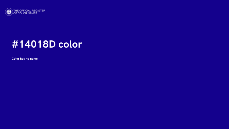 #14018D color image
