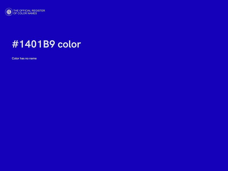 #1401B9 color image