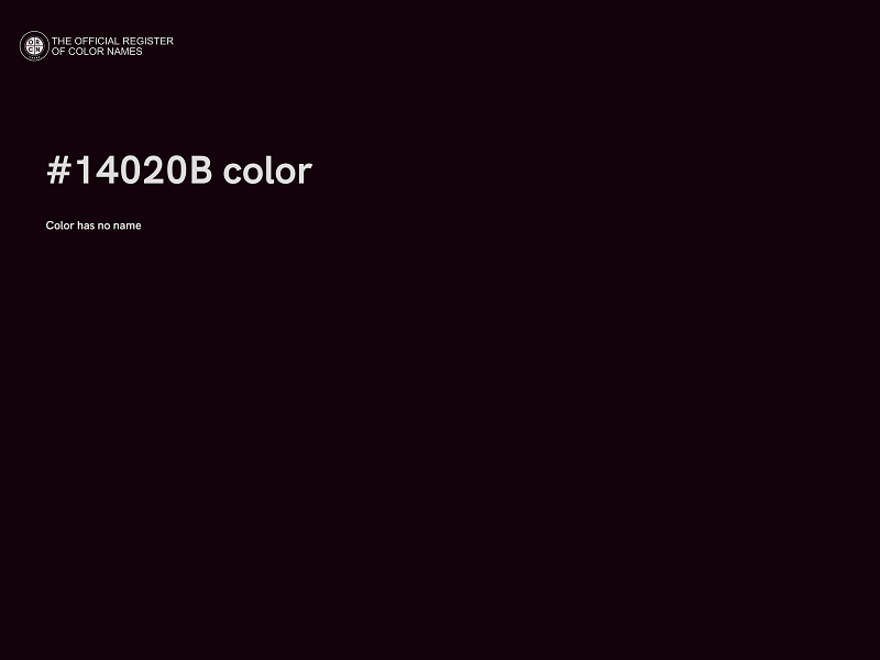 #14020B color image