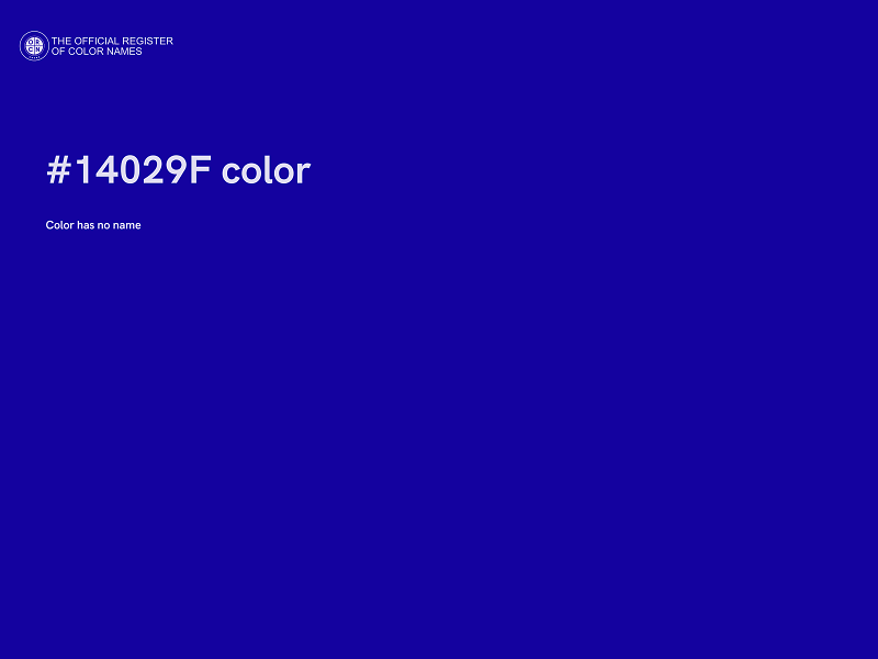 #14029F color image