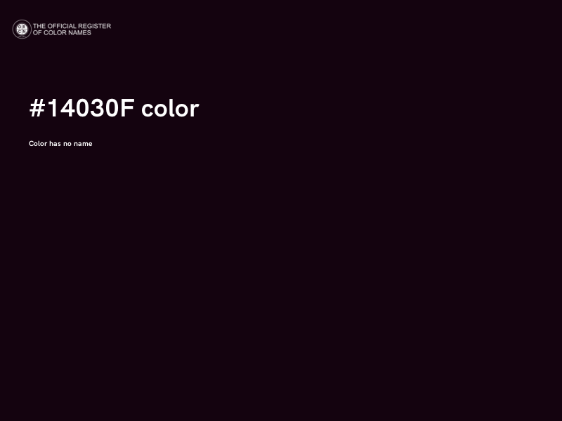 #14030F color image