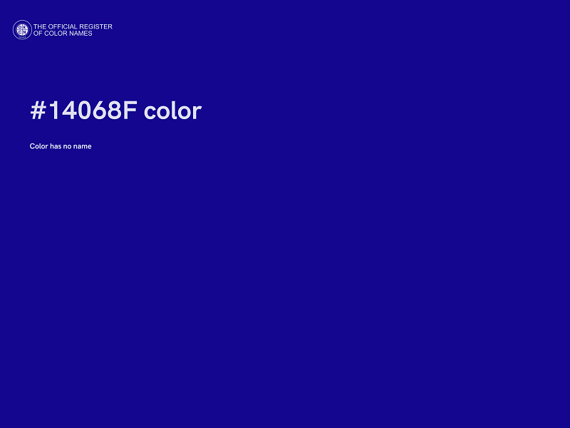 #14068F color image