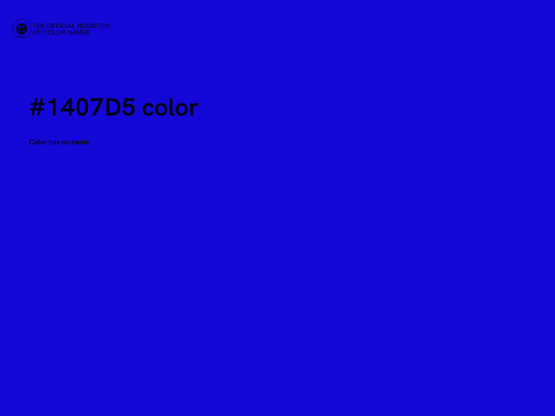 #1407D5 color image