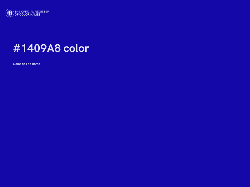 #1409A8 color image