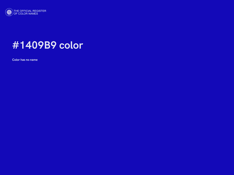 #1409B9 color image