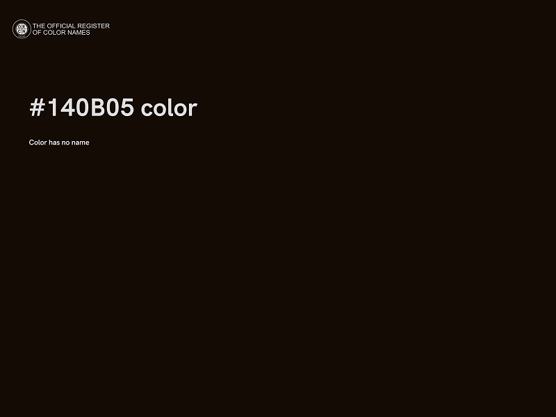 #140B05 color image