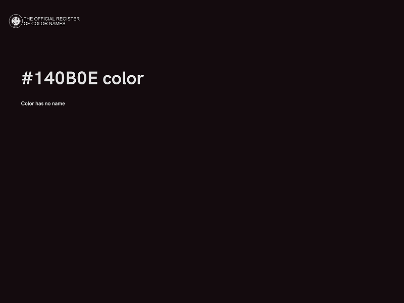 #140B0E color image