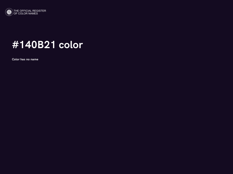 #140B21 color image