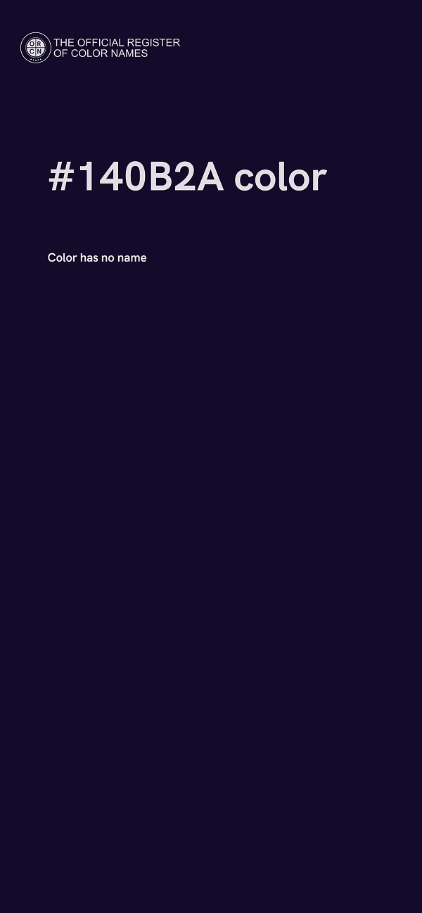 #140B2A color image
