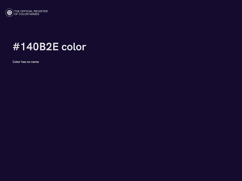#140B2E color image