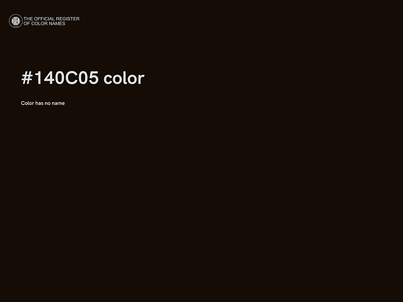#140C05 color image
