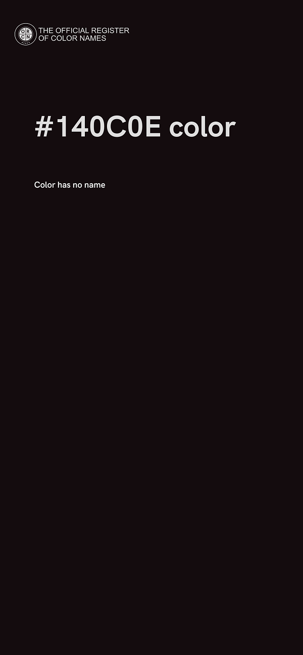 #140C0E color image