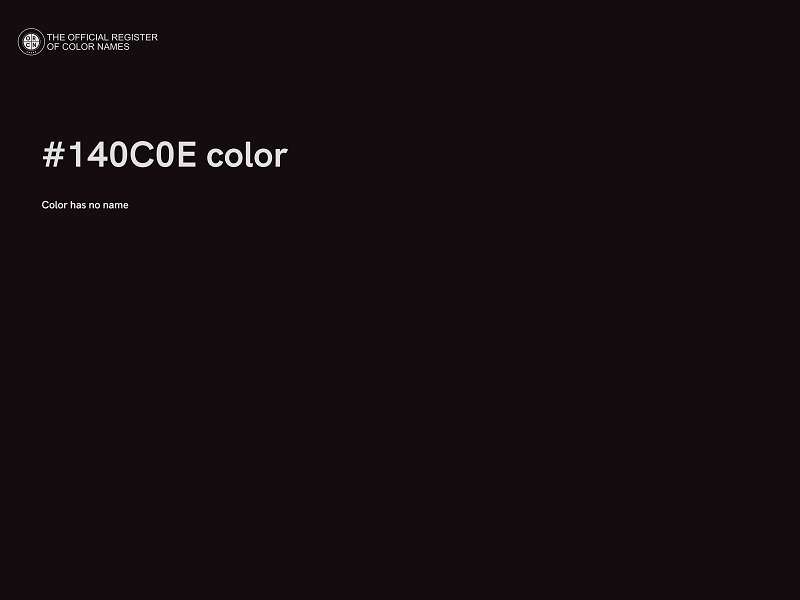 #140C0E color image