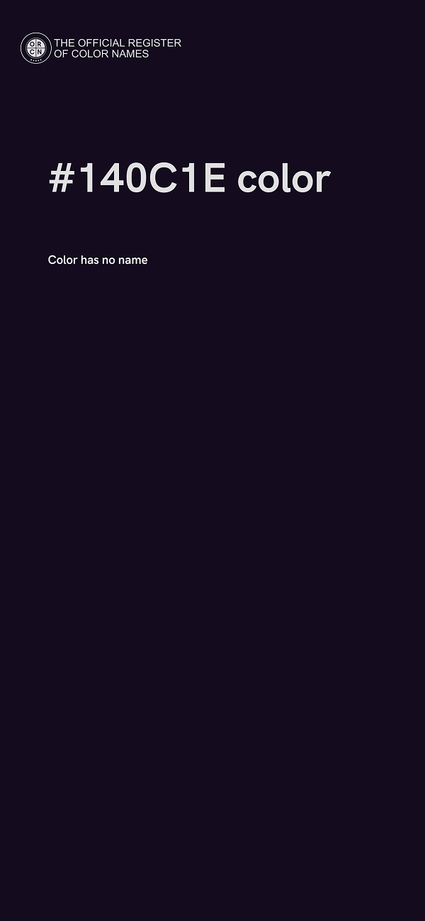 #140C1E color image