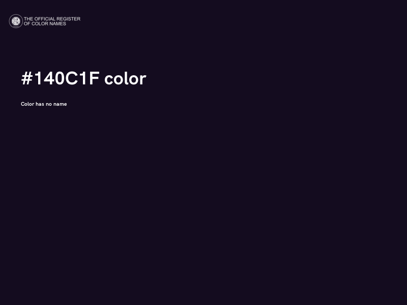 #140C1F color image