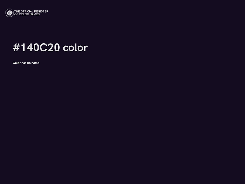 #140C20 color image