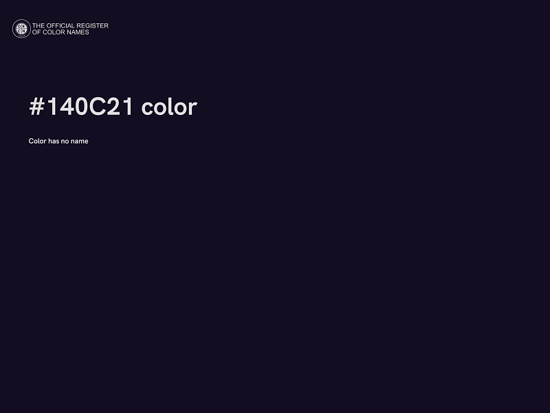 #140C21 color image