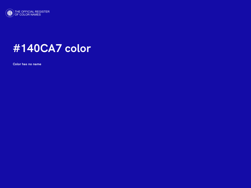 #140CA7 color image
