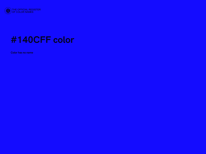 #140CFF color image