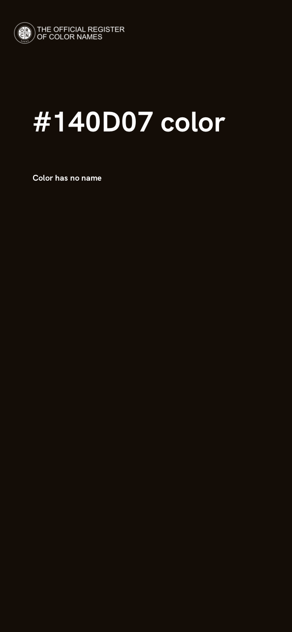 #140D07 color image