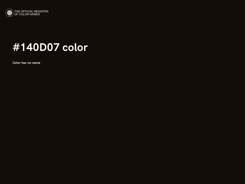 #140D07 color image