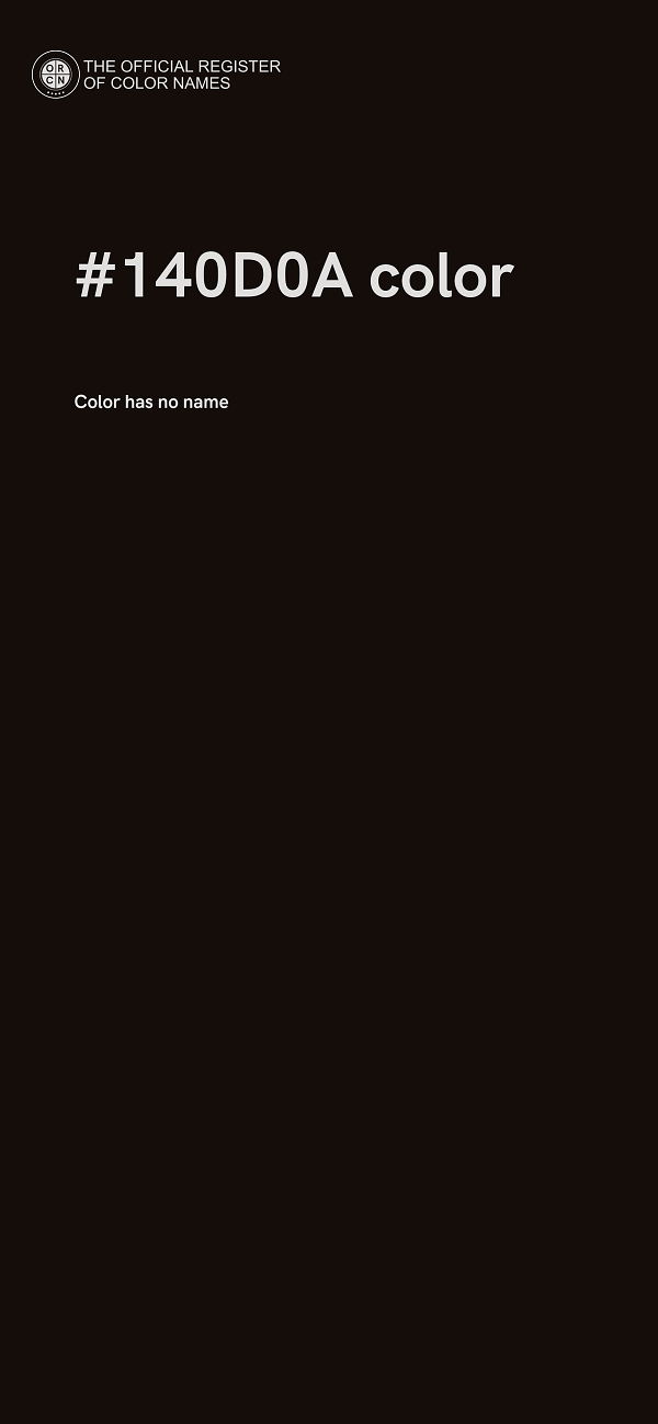 #140D0A color image
