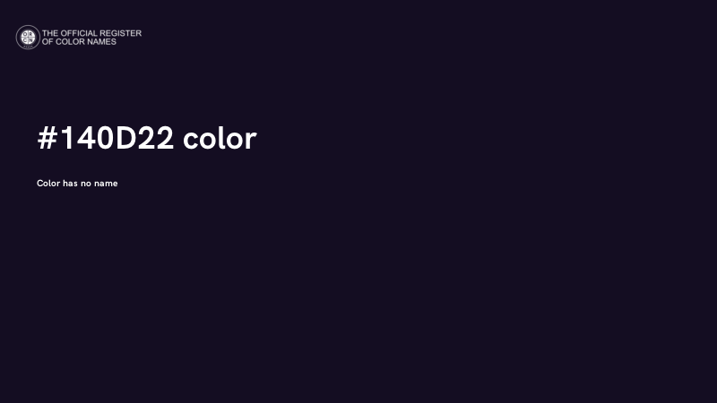 #140D22 color image
