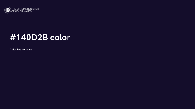 #140D2B color image