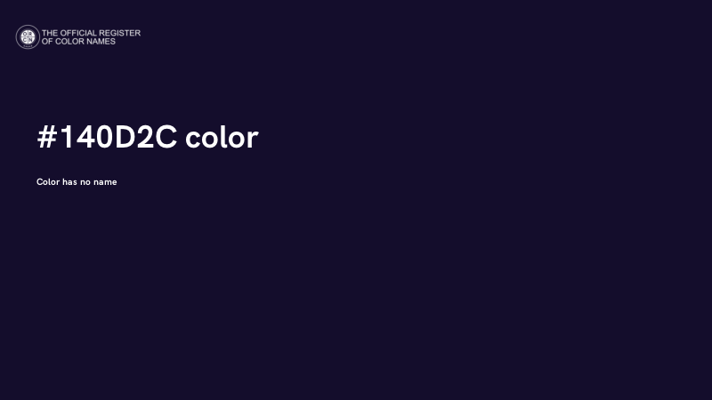 #140D2C color image