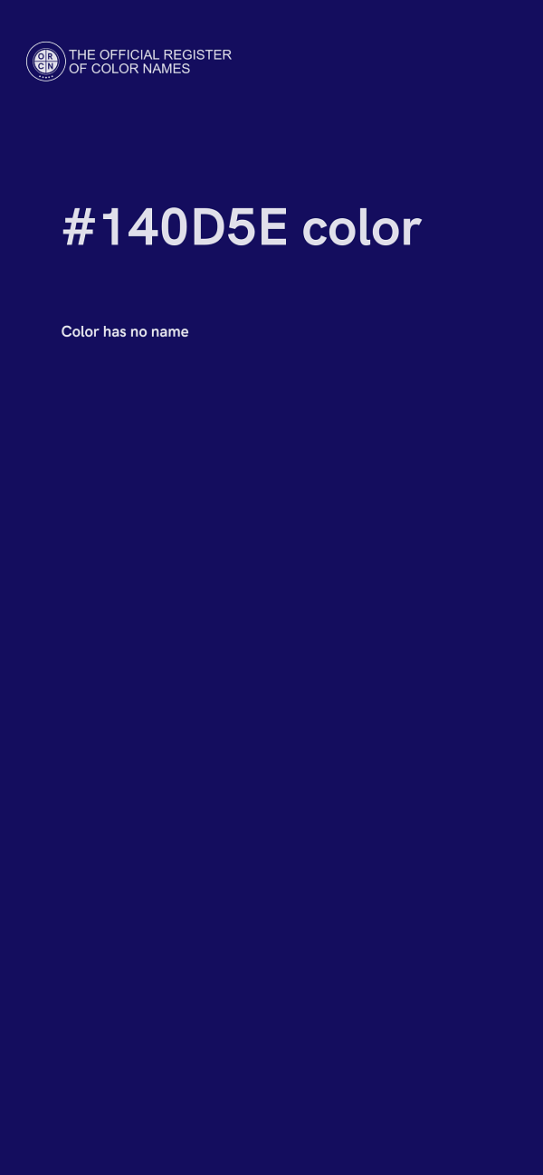 #140D5E color image