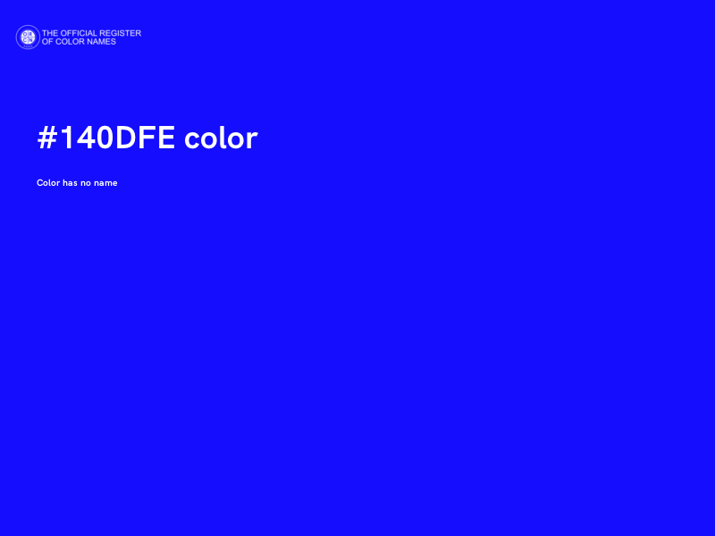 #140DFE color image