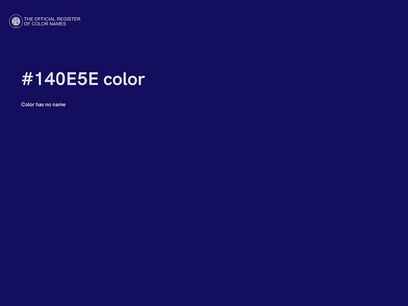 #140E5E color image