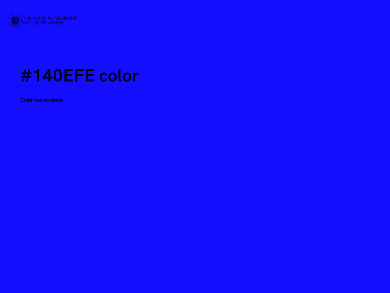#140EFE color image