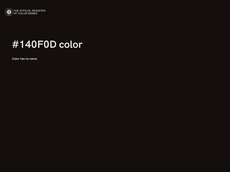 #140F0D color image