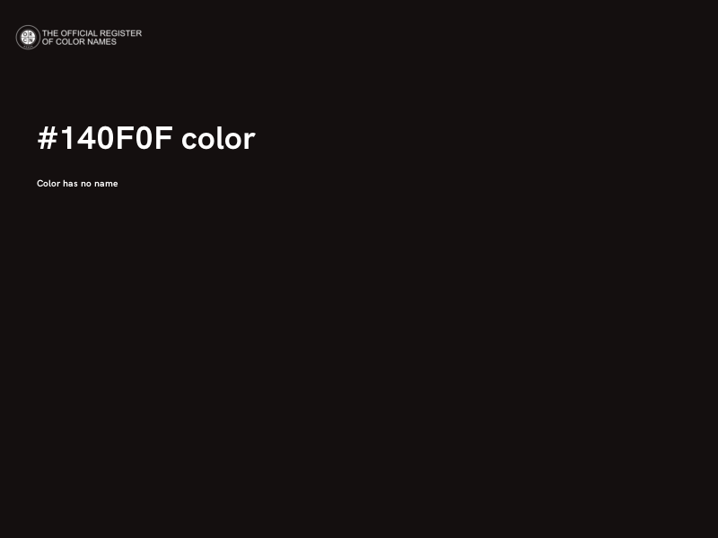 #140F0F color image